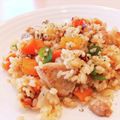 イエローバード's cooksnap of when they made フライパンで＊本格ガーリックチキンピラフ.