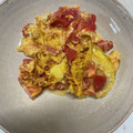 ピーナッツ子♪'s cooksnap of when they made トマトと卵の炒めもの.