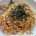 Mayuu1203's cooksnap of when they made たらこふりかけで☆簡単！たらこパスタ.