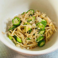 azbjbn's cooksnap of when they made おくらとえのきのごまポン酢和え.