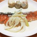 べじまいと's cooksnap of when they made 秋鮭ムニエルと里芋の簡単クリームソース.