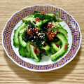コムギ大好き's cooksnap of when they made ゴーヤとわかめの梅おかか和え.