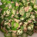 かんじきんぐ's cooksnap of when they made 簡単1品　オクラのツナ和え.