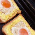 ふぁんころ's cooksnap of when they made 目玉焼きトースト.