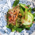 tゆうみんママ's cooksnap of when they made きゅうりの梅肉あえ＠倉敷市学校給食.