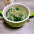 のんべぇヒロ's cooksnap of when they made わかめスープ.
