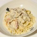 Lis's cooksnap of when they made キノコ入りカルボナーラうどん.
