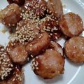 ラベンダー's cooksnap of when they made お弁当のおかず！魚肉ソーセージの甘辛焼き.