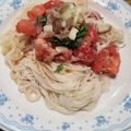 marimomori's cooksnap of when they made ツナとトマトの塩レモンそうめん.