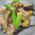 こうのとりヒロシ's cooksnap of when they made 簡単‼︎オクラと茄子の豚バラ炒め.