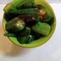 ミロ9607's cooksnap of when they made シロさんのオクラのおかか炒め.