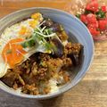 クックPLHD65☆'s cooksnap of when they made なすと豚肉のバランス丼.