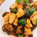 クックＦ8ＪＷ40☆'s cooksnap of when they made 鶏むね肉なすピーマン甘辛コチュジャン炒め.