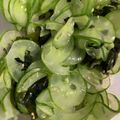 ポメちょん's cooksnap of when they made 超絶品5分きゅうりとワカメの酢の物.
