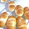 はのく's cooksnap of when they made もっちりミルクパンの塩バターロール.