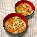 なつき☆ミ's cooksnap of when they made 簡単♡れんこん人参エリンギの味噌汁♡.