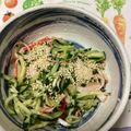 おはなすき's cooksnap of when they made ☆カニかまときゅうりのごまナムル☆.
