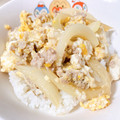 いっくんママ♥'s cooksnap of when they made ✿豚ひき肉とくずし豆腐の卵とじ丼✿.
