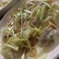MULA's cooksnap of when they made ゆでワンタンの熱々ゴマ油かけ.