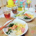 sakuraロゼット's cooksnap of when they made 全てに濃い緑が付く♡綺麗な胡瓜の千切り♪.