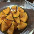 	まあちゃんG3WG's cooksnap of when they made レンジでできるかぼちゃの煮物.