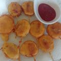 ちかﾁｬﾝ☆'s cooksnap of when they made 簡単♪揚げない☆ミニアメリカンドック.