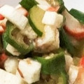 ☆ごはんできた☆'s cooksnap of when they made 長芋とオクラの梅おかか和え.