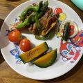 まめ郎's cooksnap of when they made 油揚げ入り！豚こまピーマンの甘辛炒め.