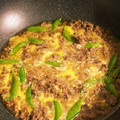 ame-ikuru's cooksnap of when they made スナップエンドウと挽肉の玉子とじ.