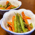 ma2kaboch's cooksnap of when they made にんじんといんげんの胡麻和え＊常備菜.