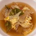 お塩と砂糖's cooksnap of when they made キャベツ・大根・ピーマンの生姜中華スープ.
