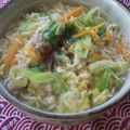 花時計咲いた's cooksnap of when they made サッポロ一番塩ラーメンで野菜いっぱい。.