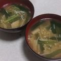 きらり流れ星's cooksnap of when they made **ニラと玉ねぎのおみそ汁**.