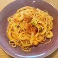 はりーー☆'s cooksnap of when they made 牛乳で簡単！エビのトマトクリームパスタ♪.