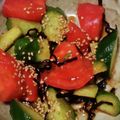 ヨシヨッシー's cooksnap of when they made トマトときゅうりの中華和え.