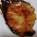 クックOM70Z9☆'s cooksnap of when they made 子供が喜ぶ★ブリの照り焼き.
