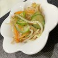 〜みみ〜's cooksnap of when they made 学校給食再現☆もやしと人参の花鰹サラダ。.
