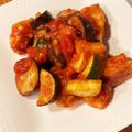 kotokoto20's cooksnap of when they made 夏☆鶏むねズッキーニなすのトマト缶煮込み.