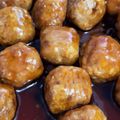うみまるくん's cooksnap of when they made 簡単！子供が喜ぶ肉団子の甘うまタレ.