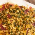 おかんのだいどころ's cooksnap of when they made マグロのカルパッチョ風サラダ.