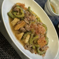 やついくら's cooksnap of when they made ゴーヤと厚揚げと豚肉こまの甘酢あん.