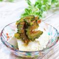 Satoco❋'s cooksnap of when they made 冷奴ゴーヤのせ♪おつまみにもおかずにも♪.