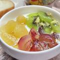 ☆あいちゃん's cooksnap of when they made 3種のフルーツヨーグルト.