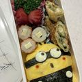 エリーモ's cooksnap of when they made ミニオン♥キャラ弁♥簡単.