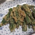 きらり流れ星's cooksnap of when they made おくらのごまあえ.