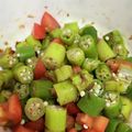 クック2MD1RC☆'s cooksnap of when they made オクラとトマトのさっぱりサラダ.