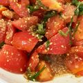viekaie's cooksnap of when they made トマトの胡麻和え.