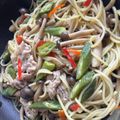 クック1J9C0S☆'s cooksnap of when they made 夏だね♪ オクラとベーコンの和風スパ.