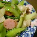 kupukimi's cooksnap of when they made セロリとひき肉のあっさり炒め.