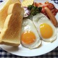 花時計咲いた's cooksnap of when they made 厚切りトースト♡モーニングプレート！.